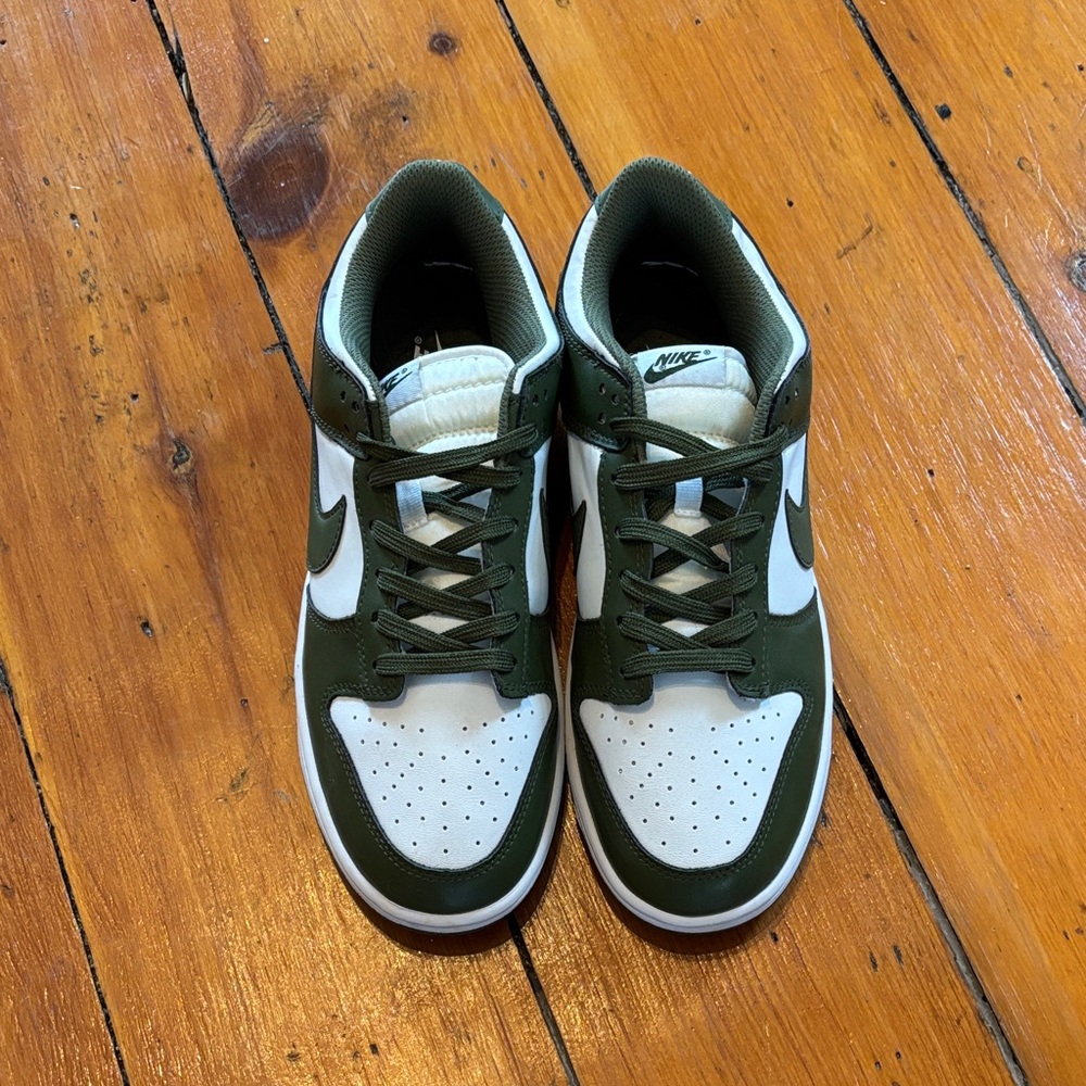 Men’s Nike Dunk Low Olive and White